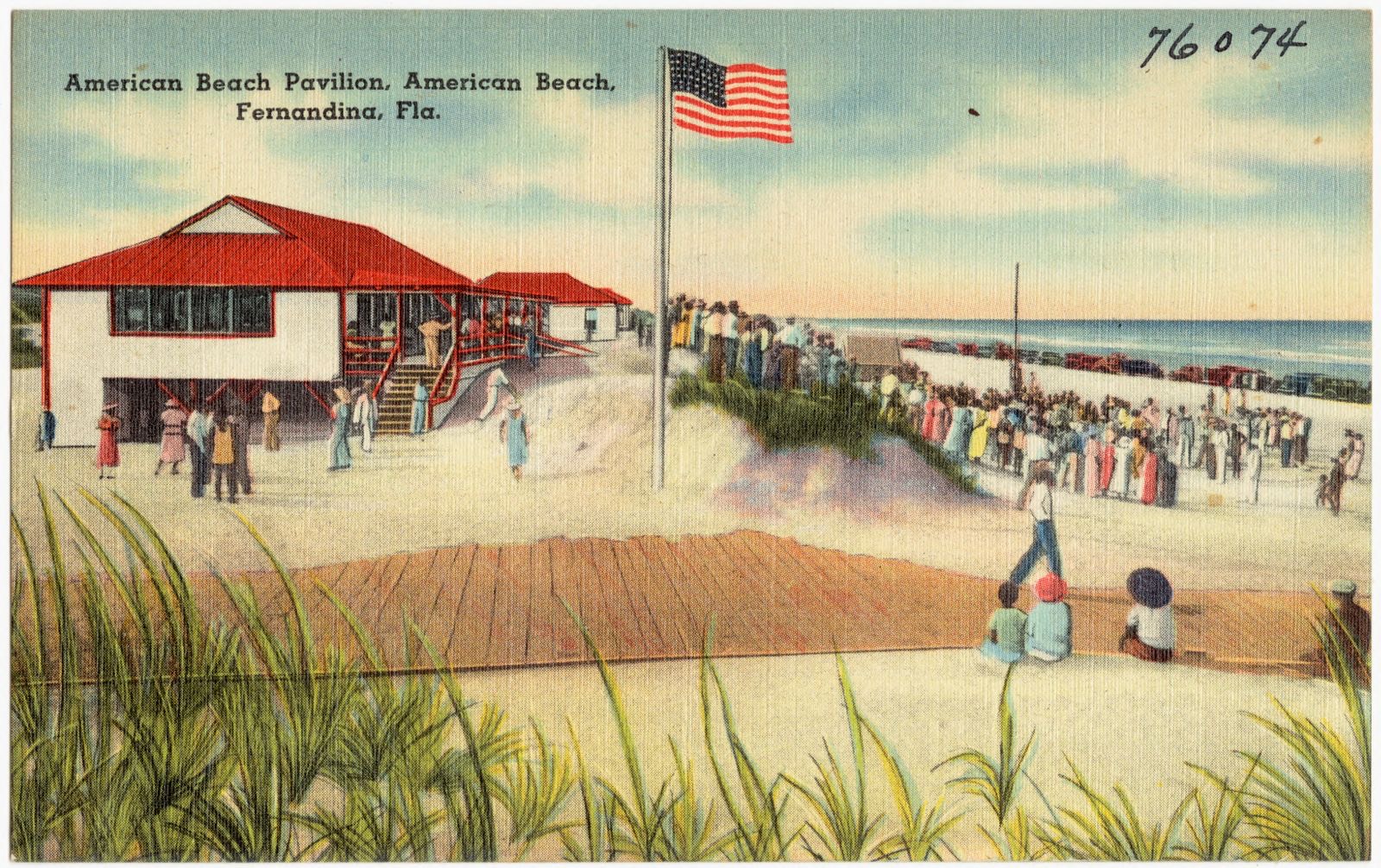 American Beach Pavilion, American Beach, Fernandina, Florida, Boston Public Library - undated
