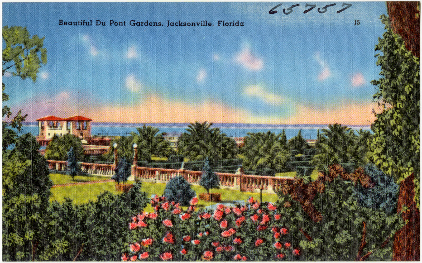 Beautiful du point gardens, Jacksonville, Florida, Boston Public Library - undated