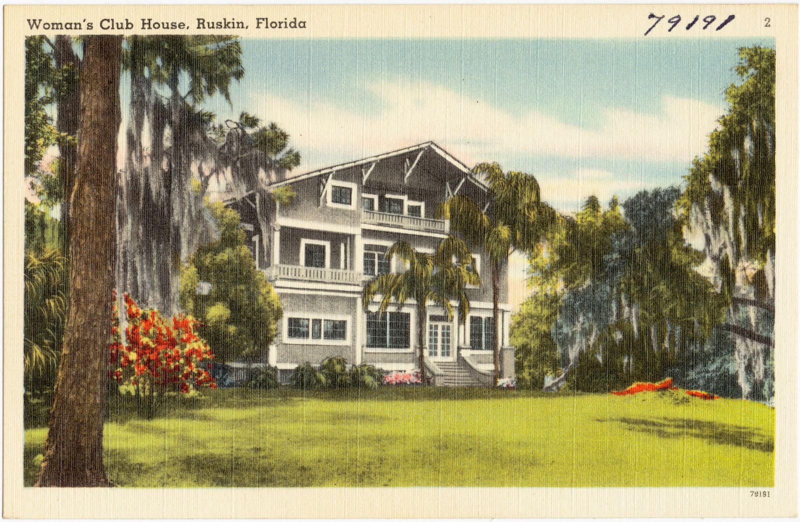 Woman's club house, Ruskin, Florida, Boston Public Library - undated