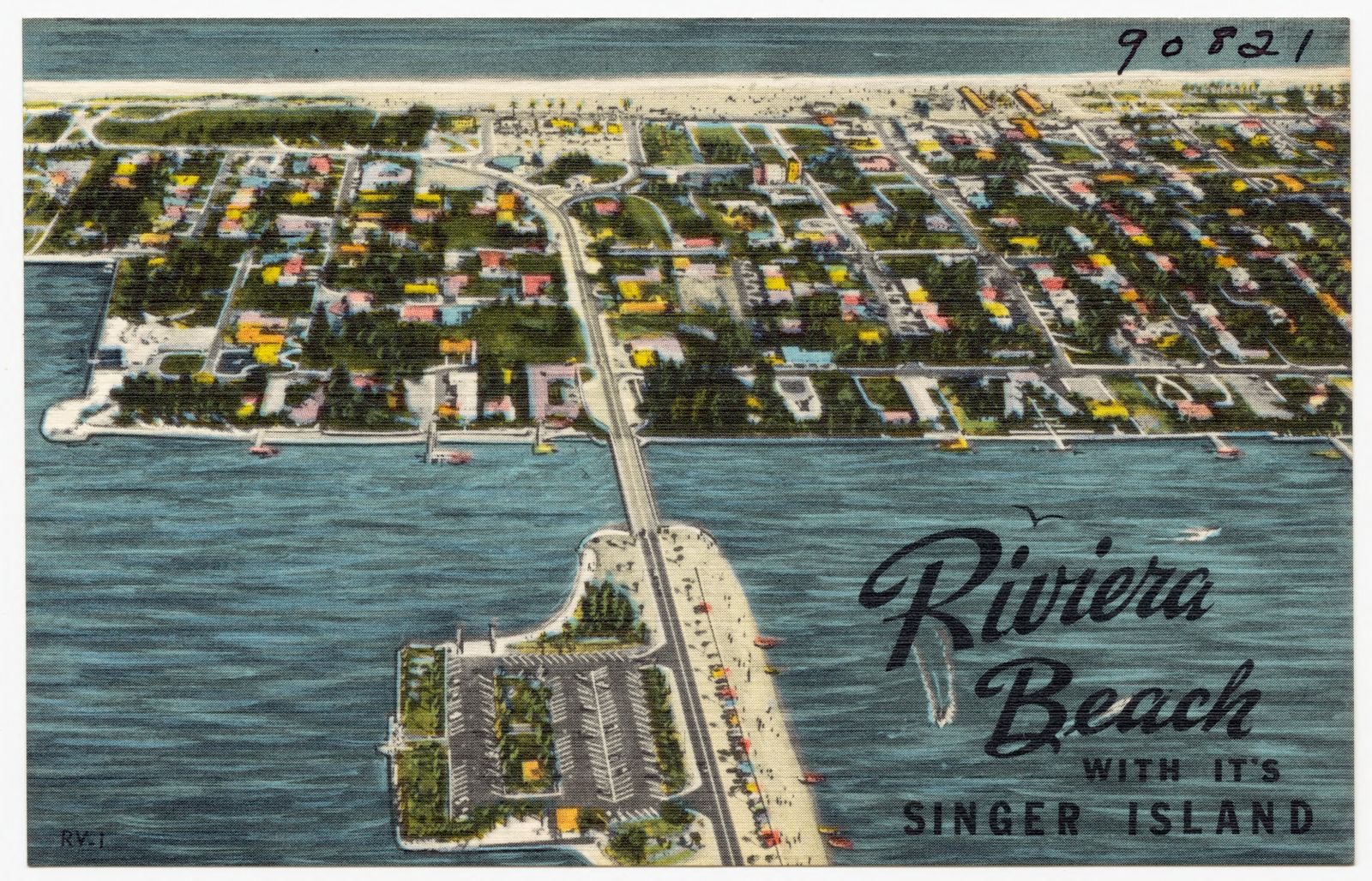 Riviera Beach with it's Singer Island, Boston Public Library - undated
