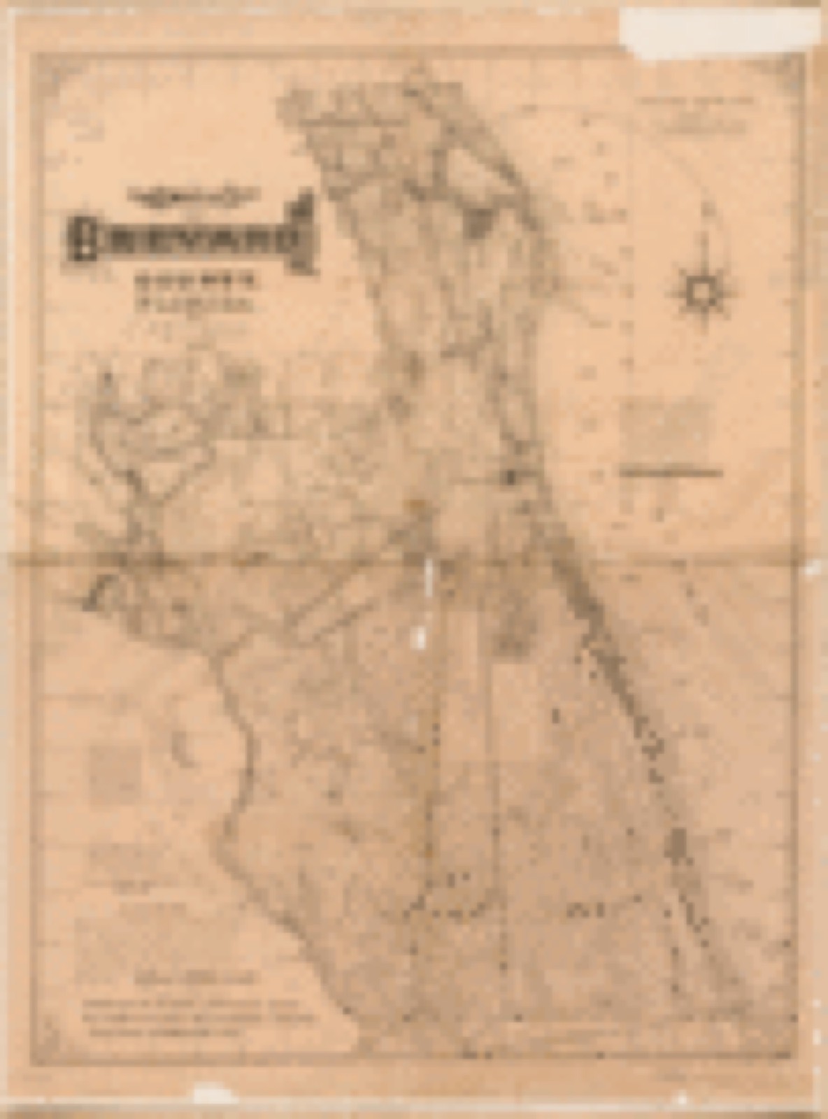 Land ownership map, 1885 - Map of Brevard County, Florida