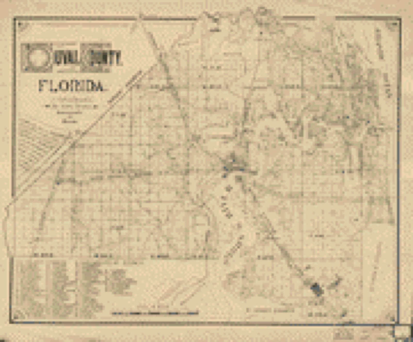 Land ownership map, 1885 - Duval County, Florida