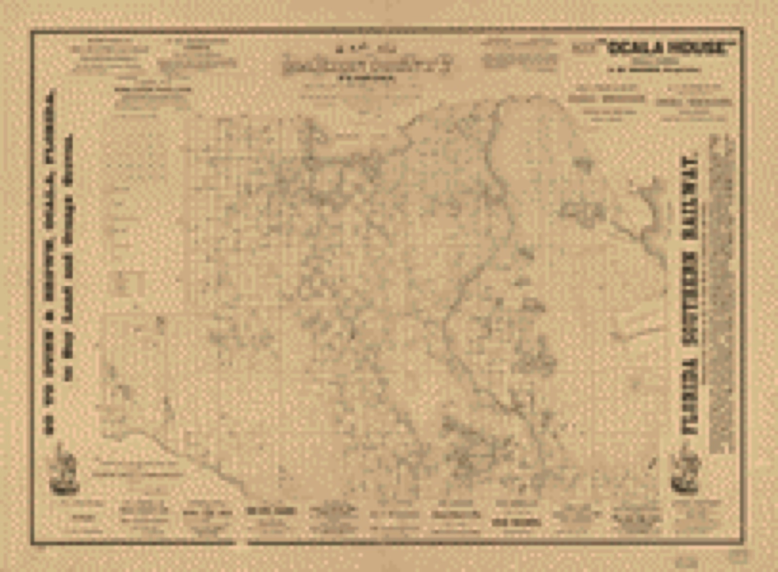 Land ownership map, 1883 - Map of Marion County, Florida : from U.S. surveys and other official and original sources showing all lands belonging to the U.S. State Railroad and Disston to Oct. 15th