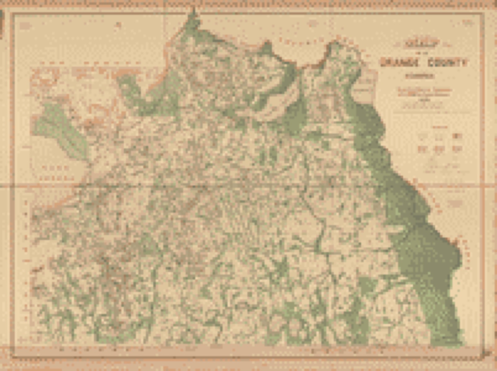 Land ownership map, 1890 - Map of Orange County, Florida