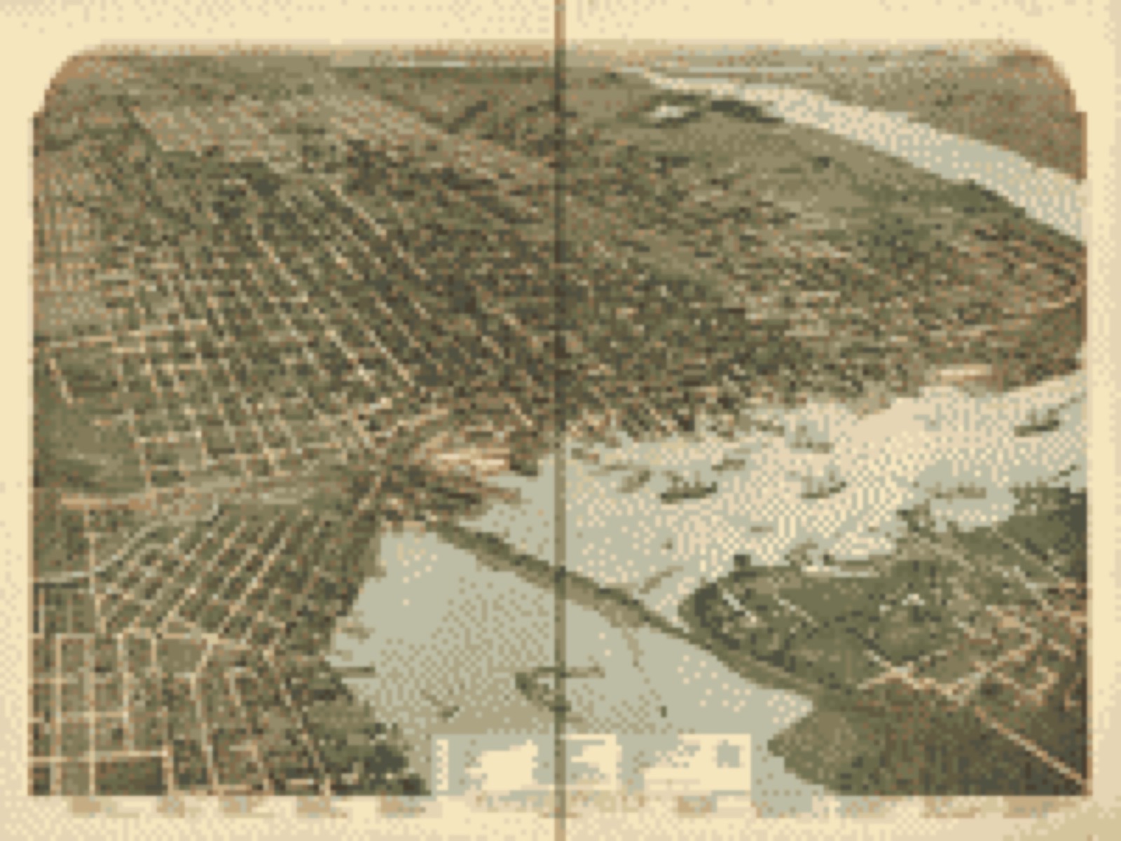 Bird's-eye view, 1893 - Jacksonville, Florida