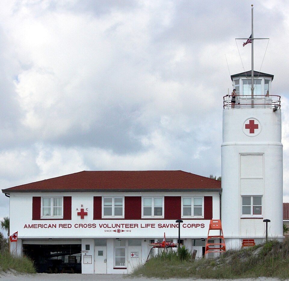 Photograph of American Red Cross Volunteer Life Saving Corps Station