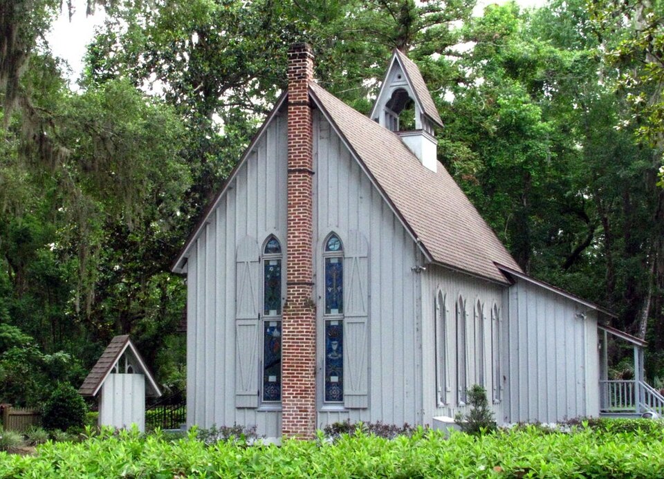 Photograph of St. Margaret's Episcopal Church and Cemetery