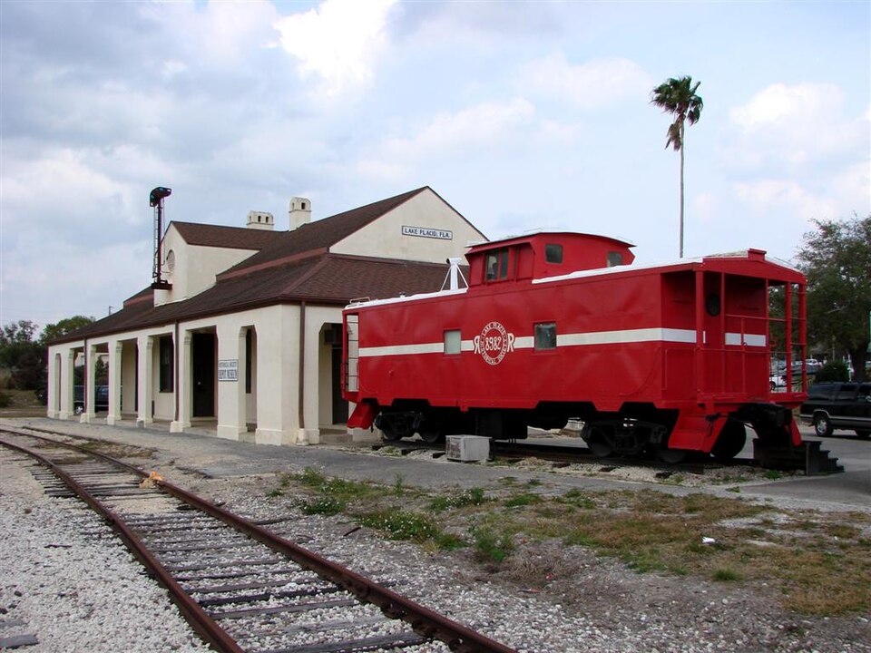 Photograph of Old Lake Placid Atlantic Coast Line Railroad Depot
