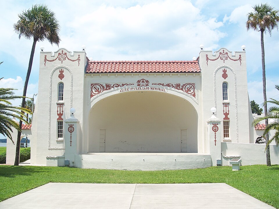 Photograph of Ferran Park and the Alice McClelland Memorial Bandshell