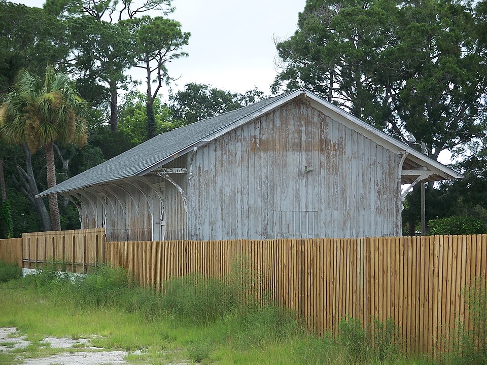 Photograph of Port Orange Florida East Coast Railway Freight Depot