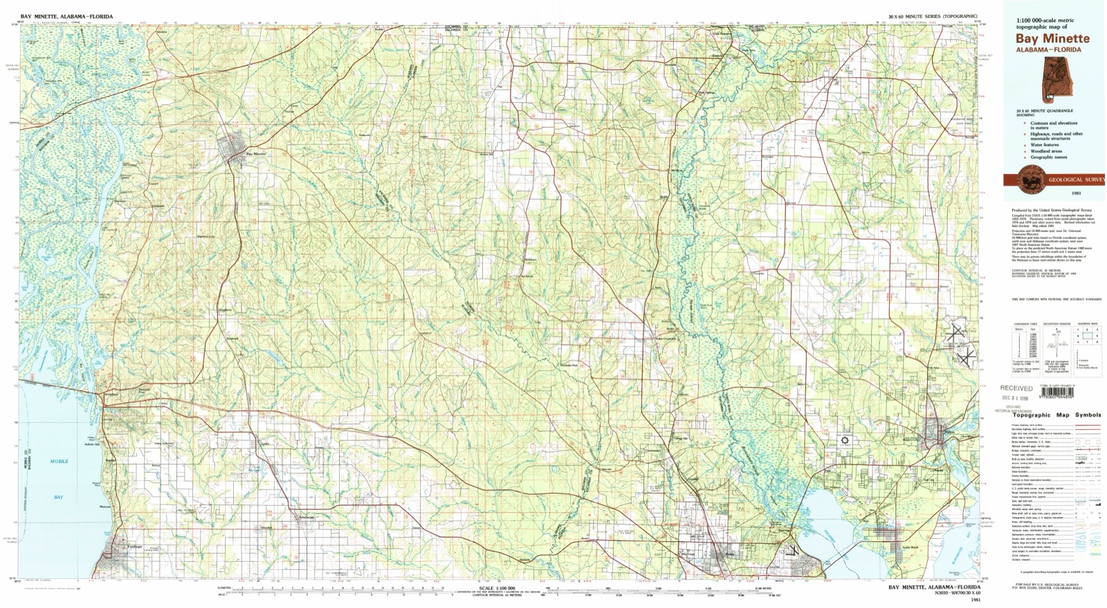 Topographic sheet of Bratt, surveyed 1981