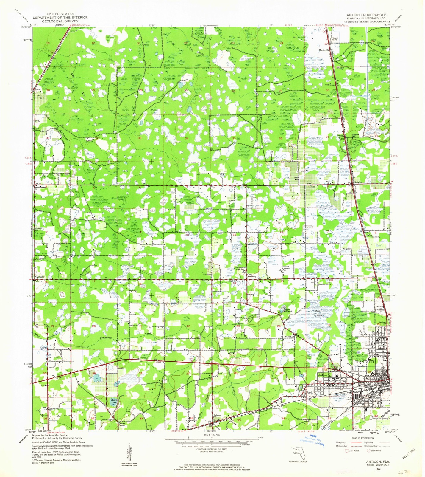Topographic sheet of Antioch, surveyed 1944