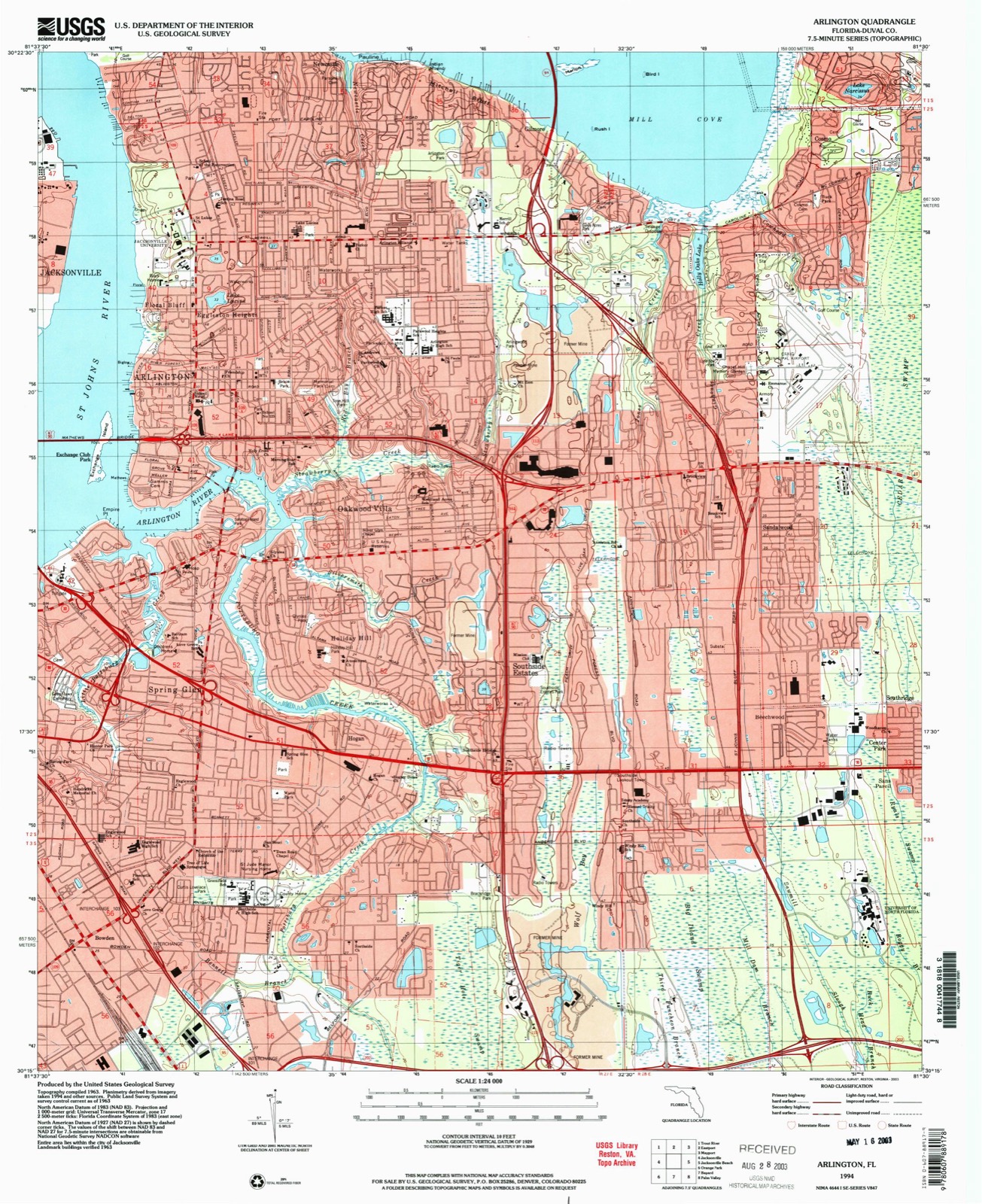 Topographic sheet of Gilmore, surveyed 1994