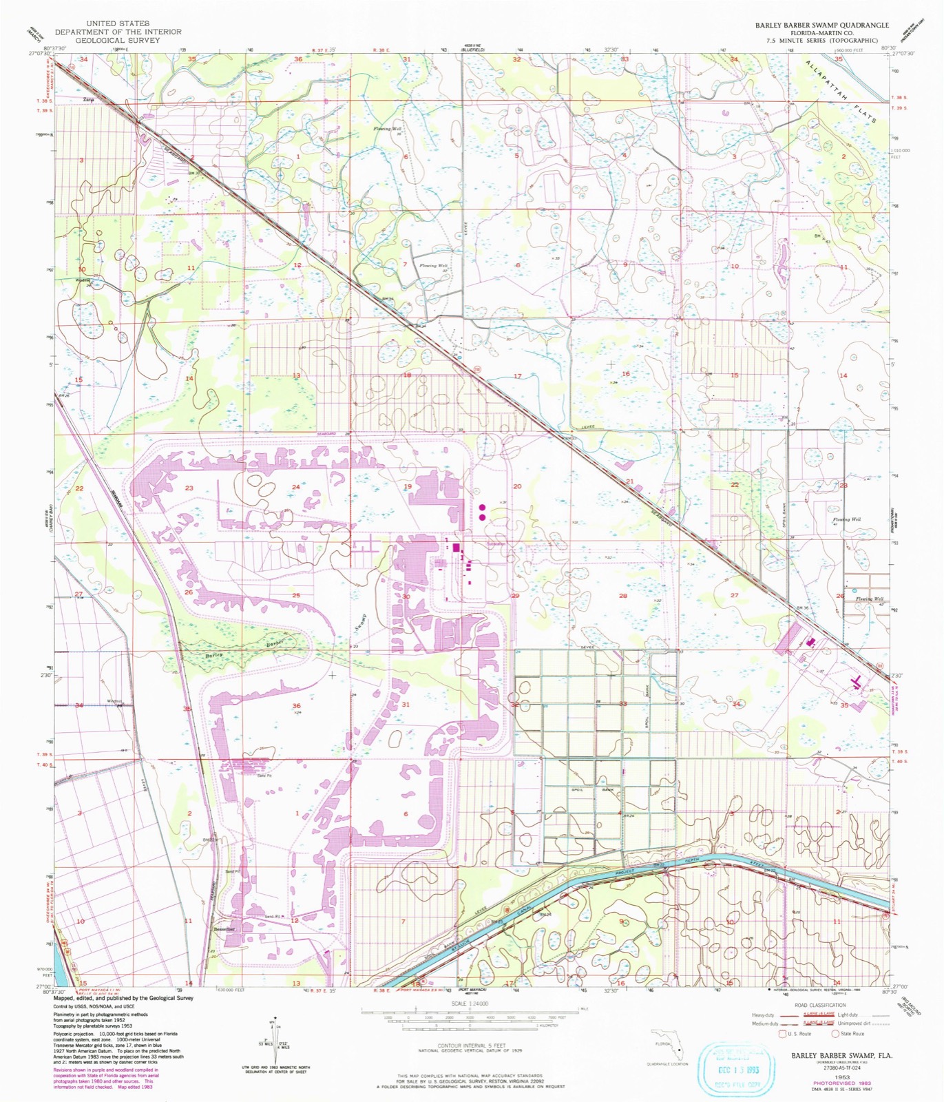 Topographic sheet of Zana, surveyed 1953