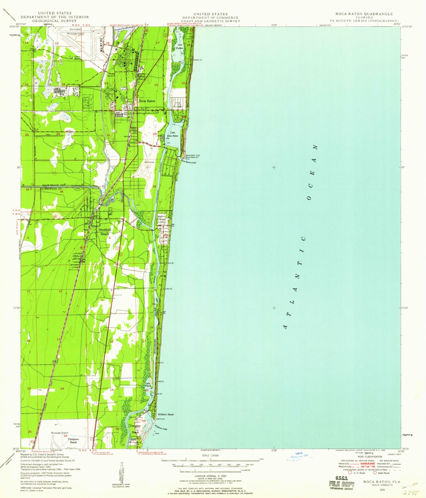 Topographic sheet of Barwal, surveyed 1946