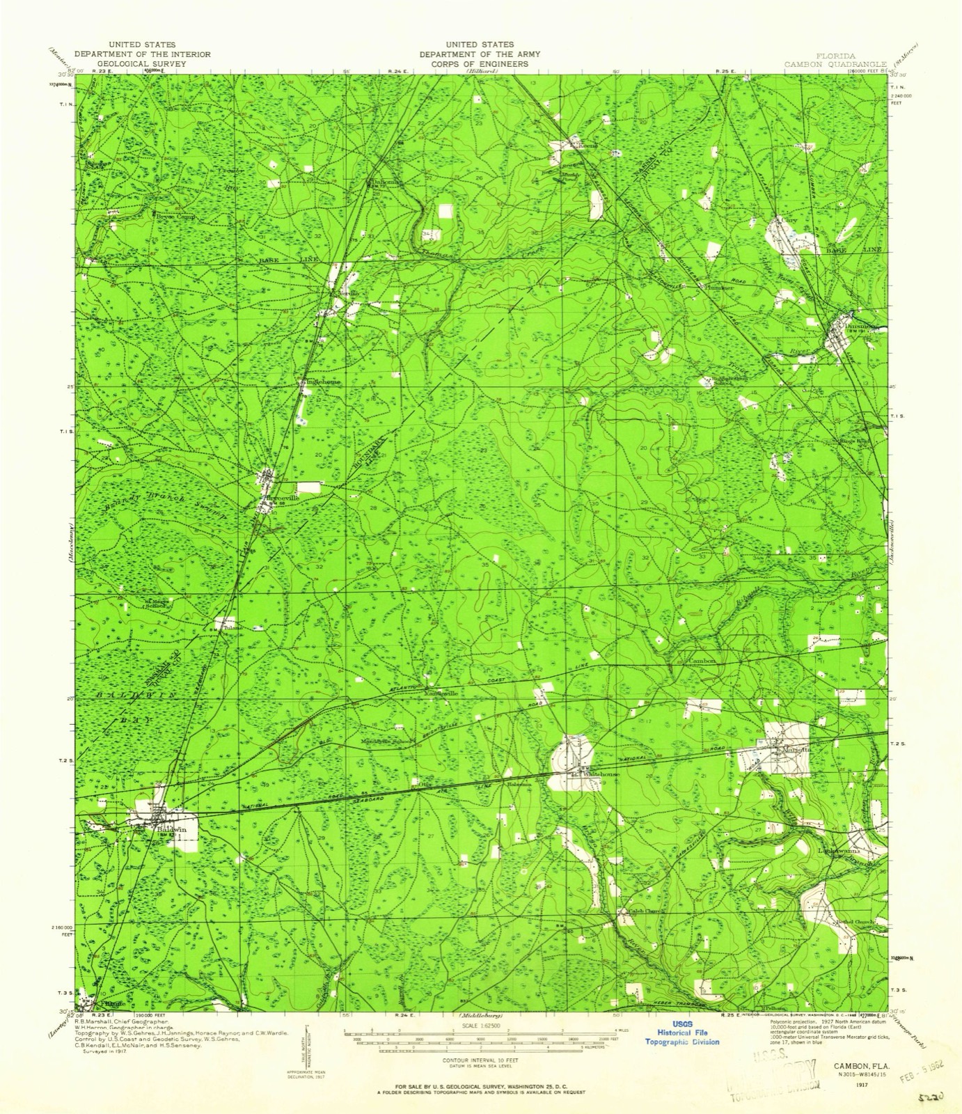 Topographic sheet of Spaulding, surveyed 1917