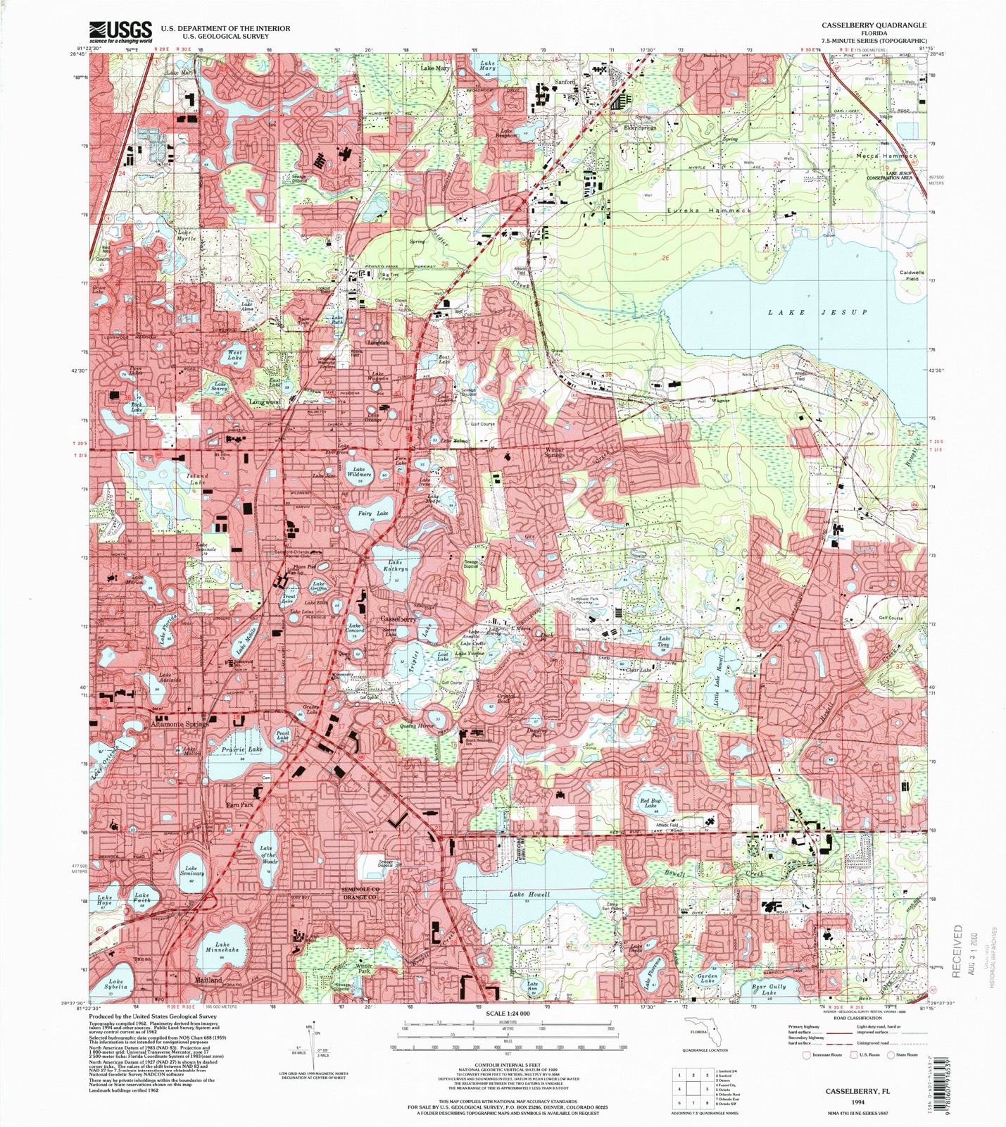 Topographic sheet of Maitland, surveyed 1994