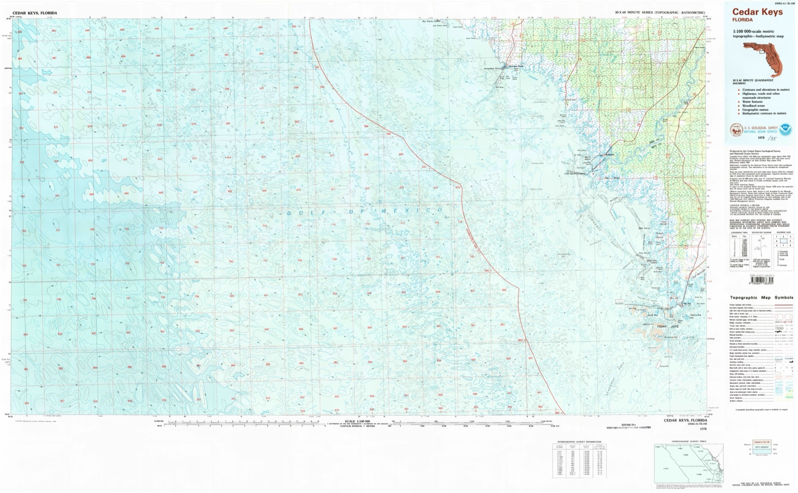 Topographic sheet of Fowlers Bluff, surveyed 1978
