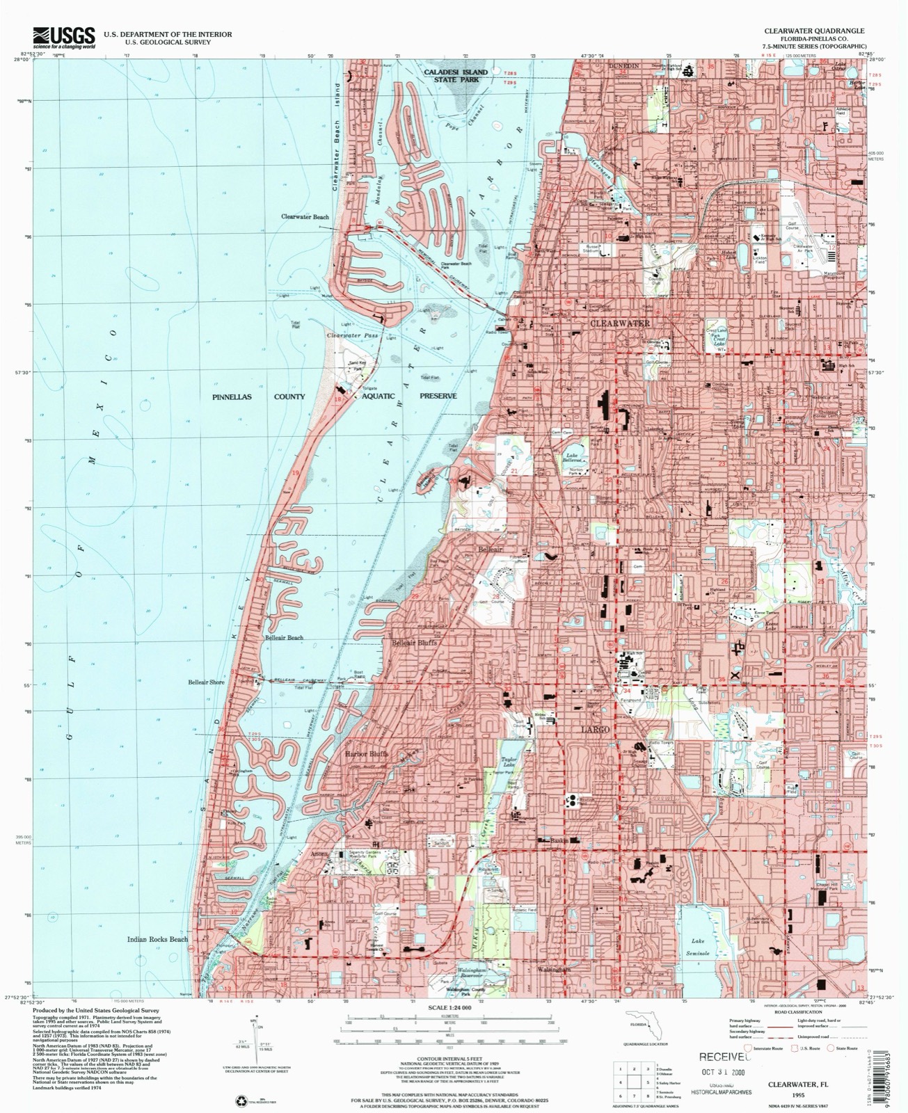 Topographic sheet of Ridgecrest, surveyed 1995