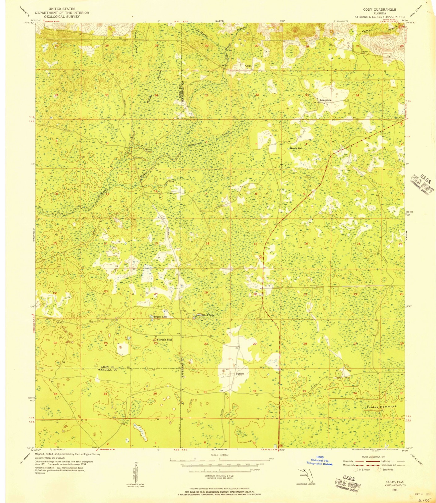 Topographic sheet of Fanlew, surveyed 1954