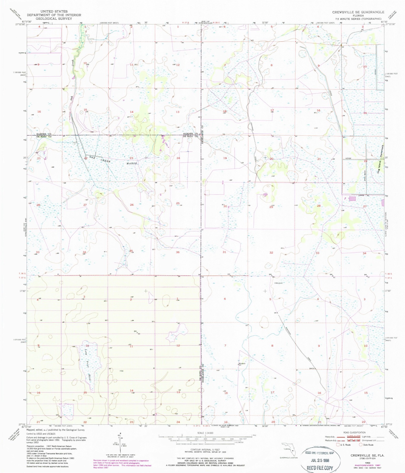 Topographic sheet of Negrotown Knoll, surveyed 1953