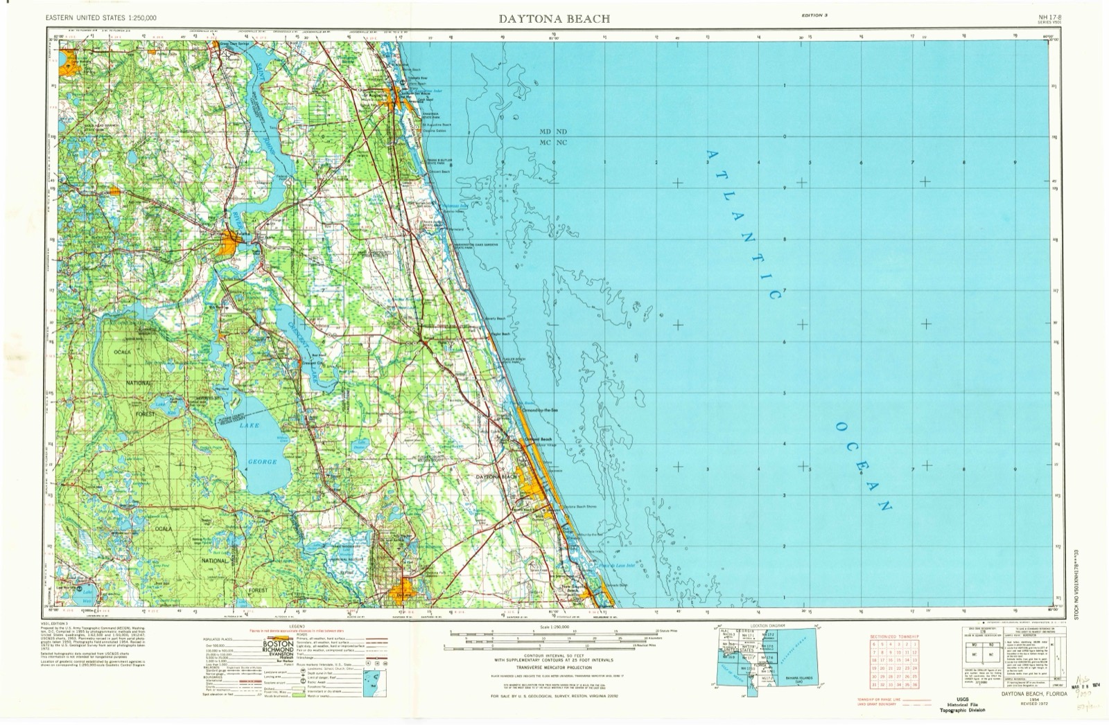 Topographic sheet of River Forest, surveyed 1954