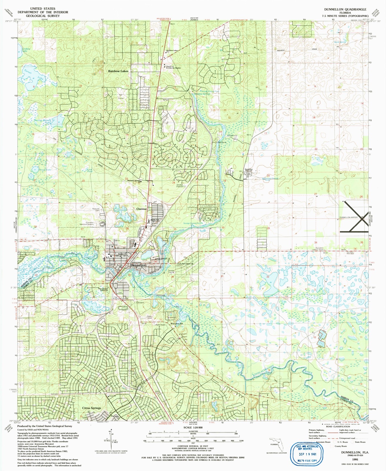 Topographic sheet of Chatmire, surveyed 1991