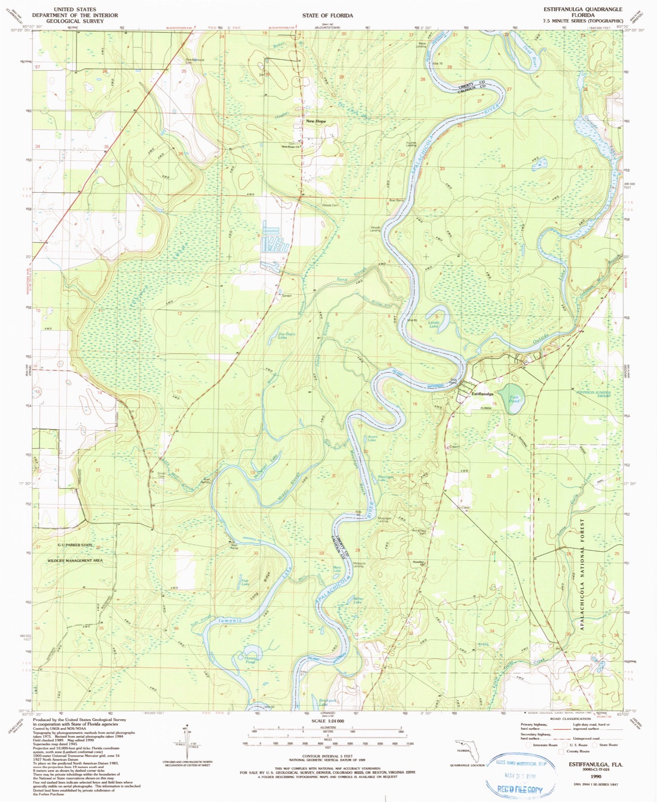 Topographic sheet of Sharpstown, surveyed 1990
