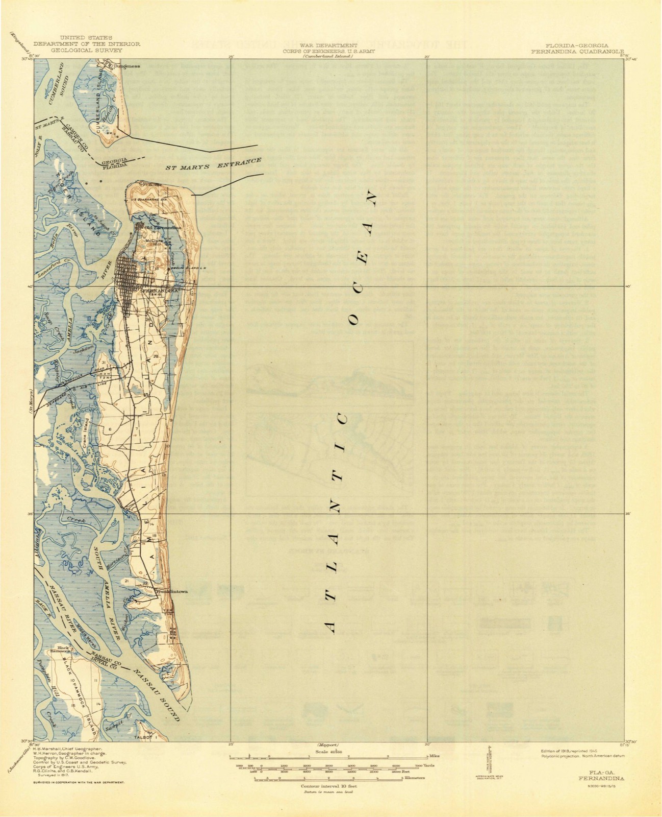 Topographic sheet covering Evans Rendezvous, surveyed 1919