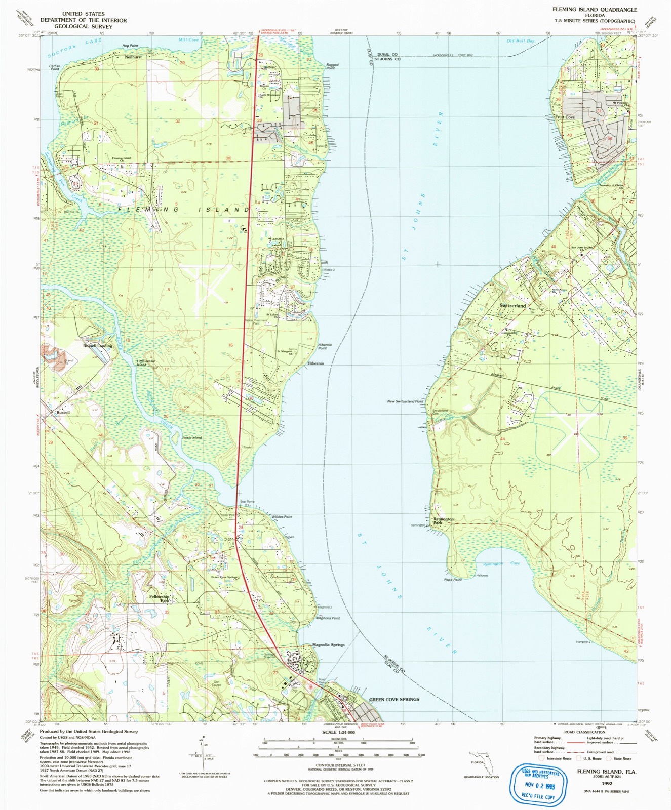 Topographic sheet of Switzerland, surveyed 1992