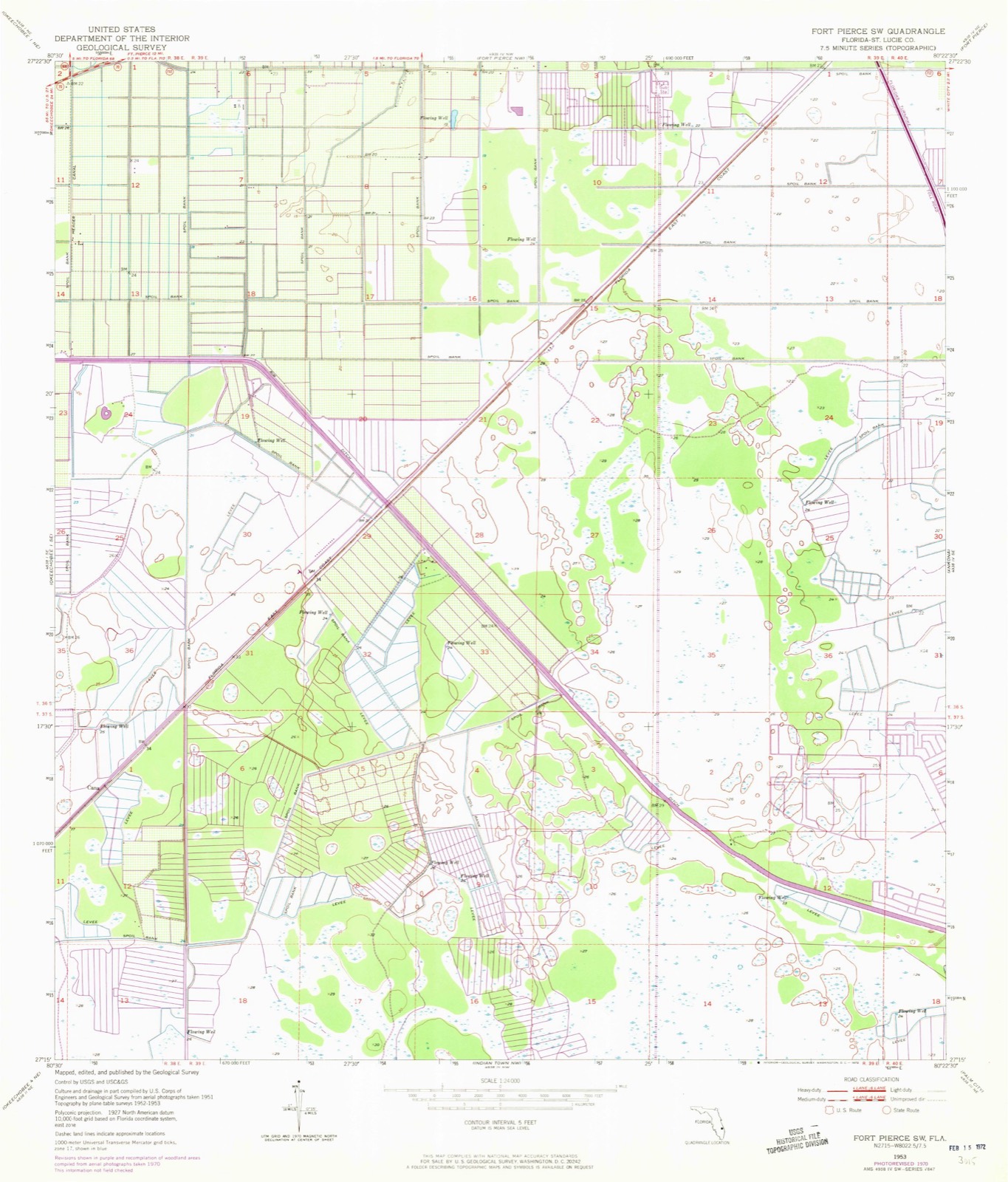 Topographic sheet of Cana, surveyed 1953