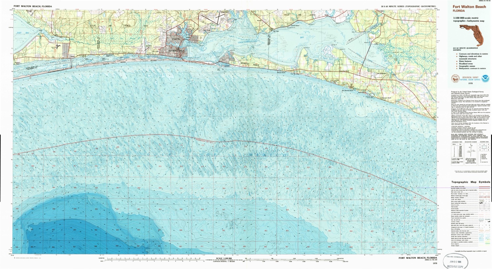 Topographic sheet of Four Mile Village, surveyed 1978
