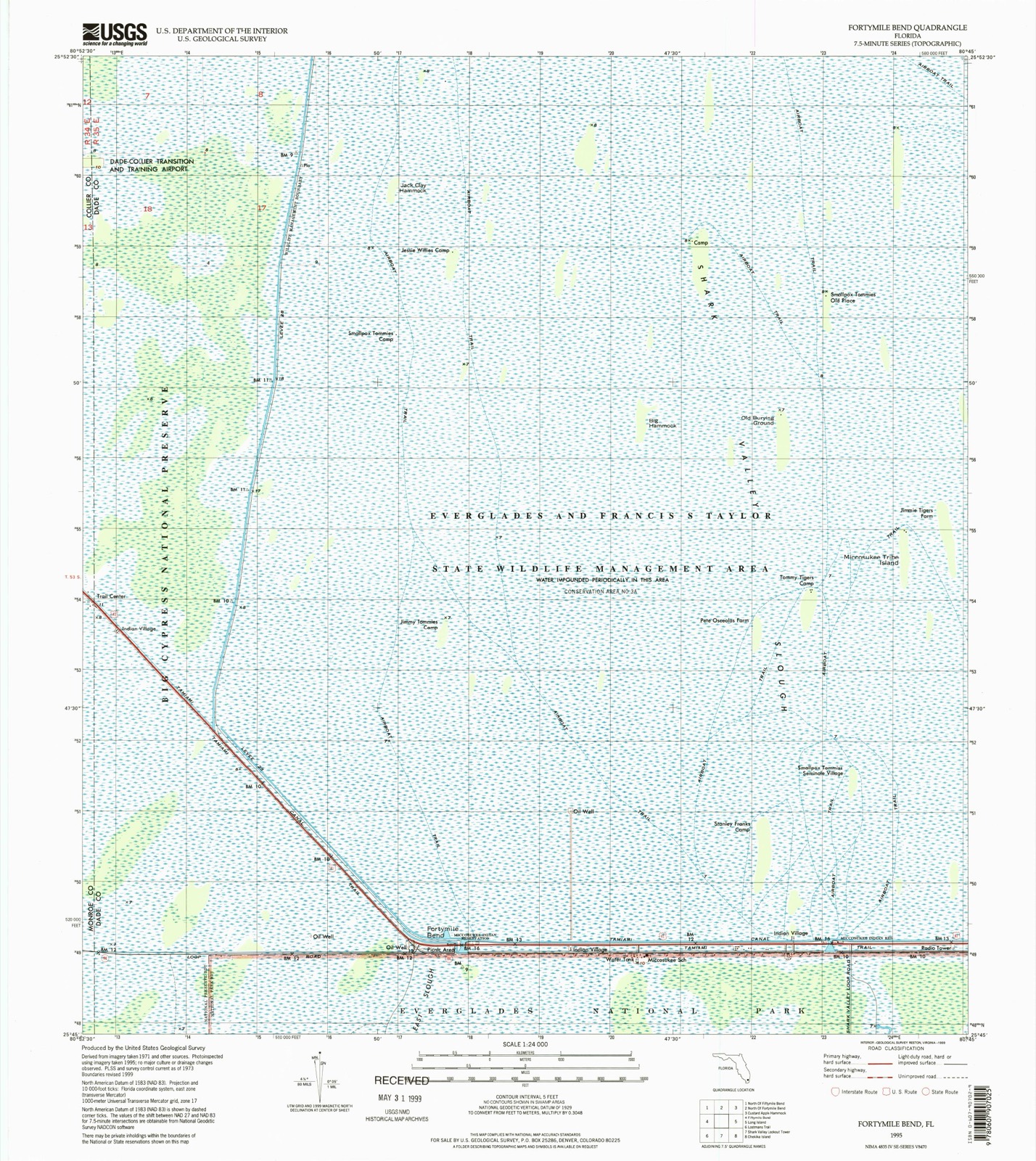 Topographic sheet of Smallpox Tommies Old Place, surveyed 1995