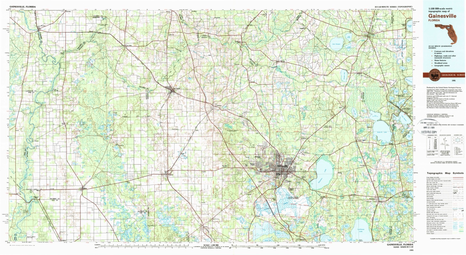 Topographic sheet of Sandy Point, surveyed 1981