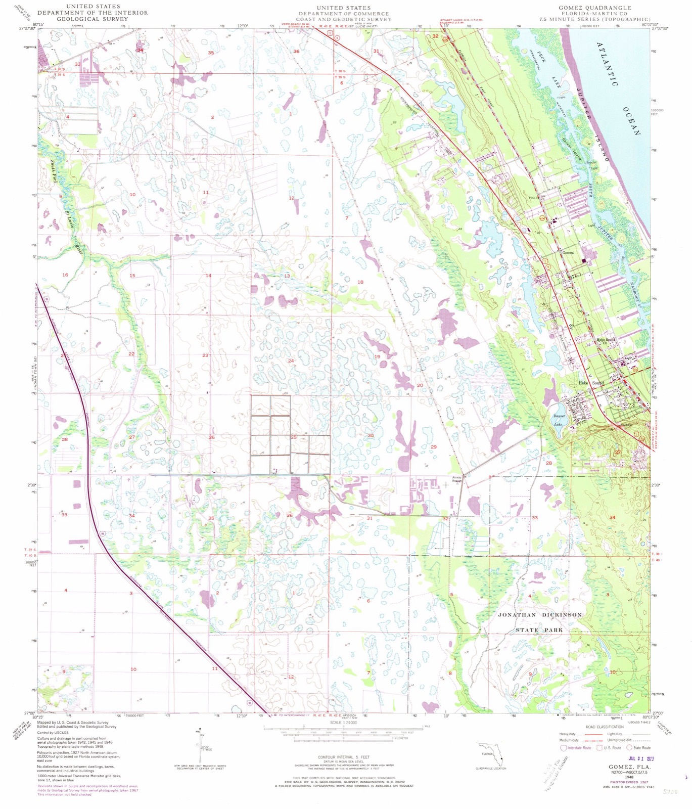 Topographic sheet of Gomez, surveyed 1948
