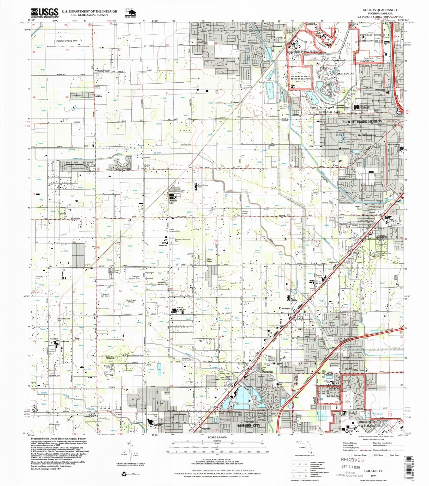 Topographic sheet of Inlikita, surveyed 1994