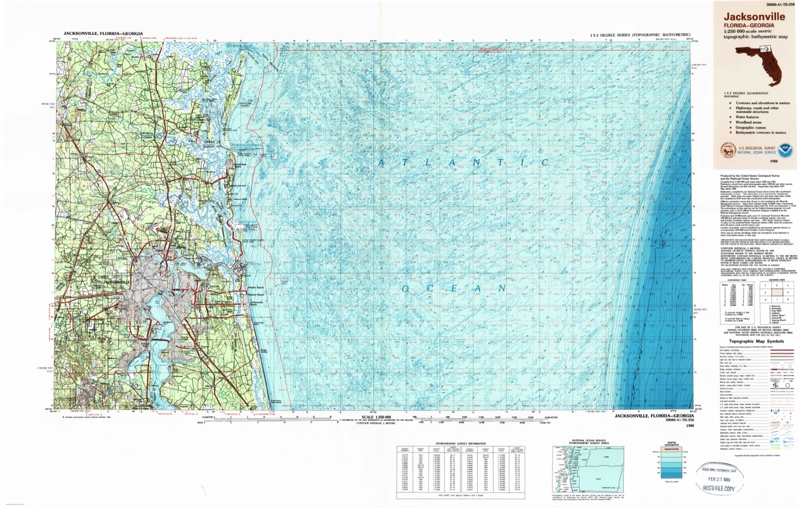 Topographic sheet of Spaulding, surveyed 1988