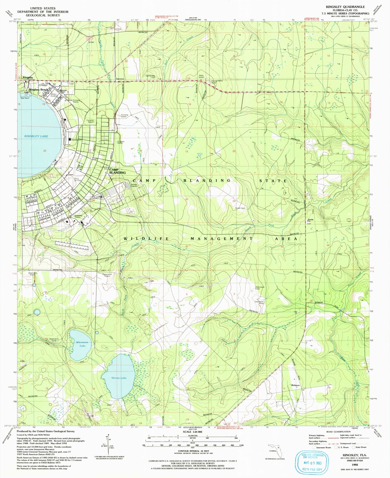 Topographic sheet of Belmore, surveyed 1992