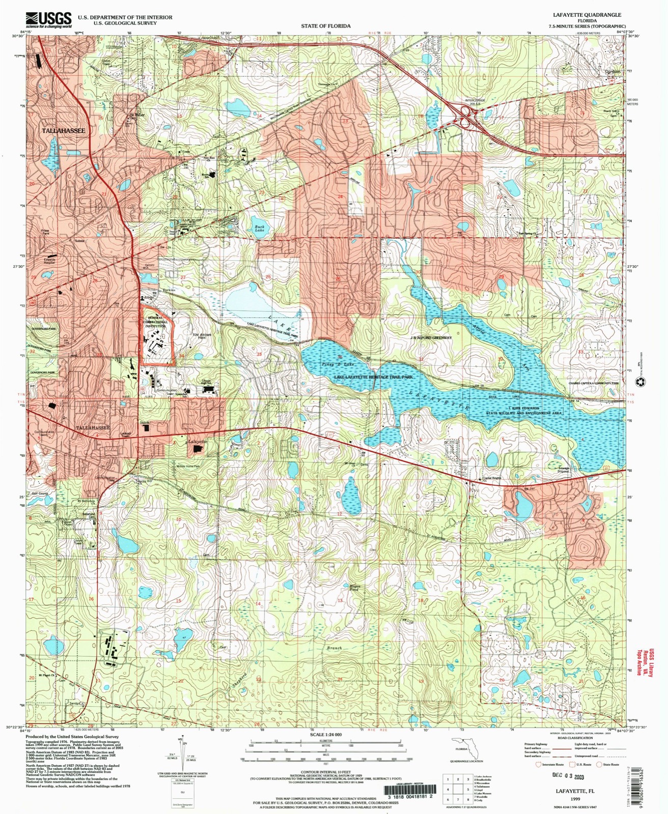 Topographic sheet of Perkins, surveyed 1999