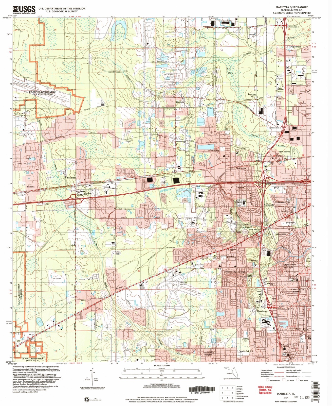 Topographic sheet of Hyde Grove, surveyed 1994