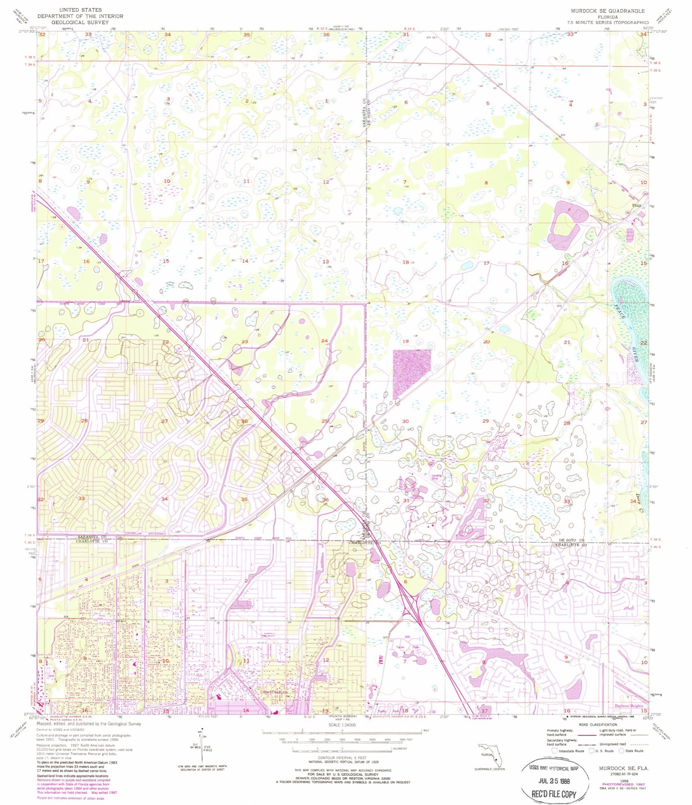 Topographic sheet of Platt, surveyed 1956