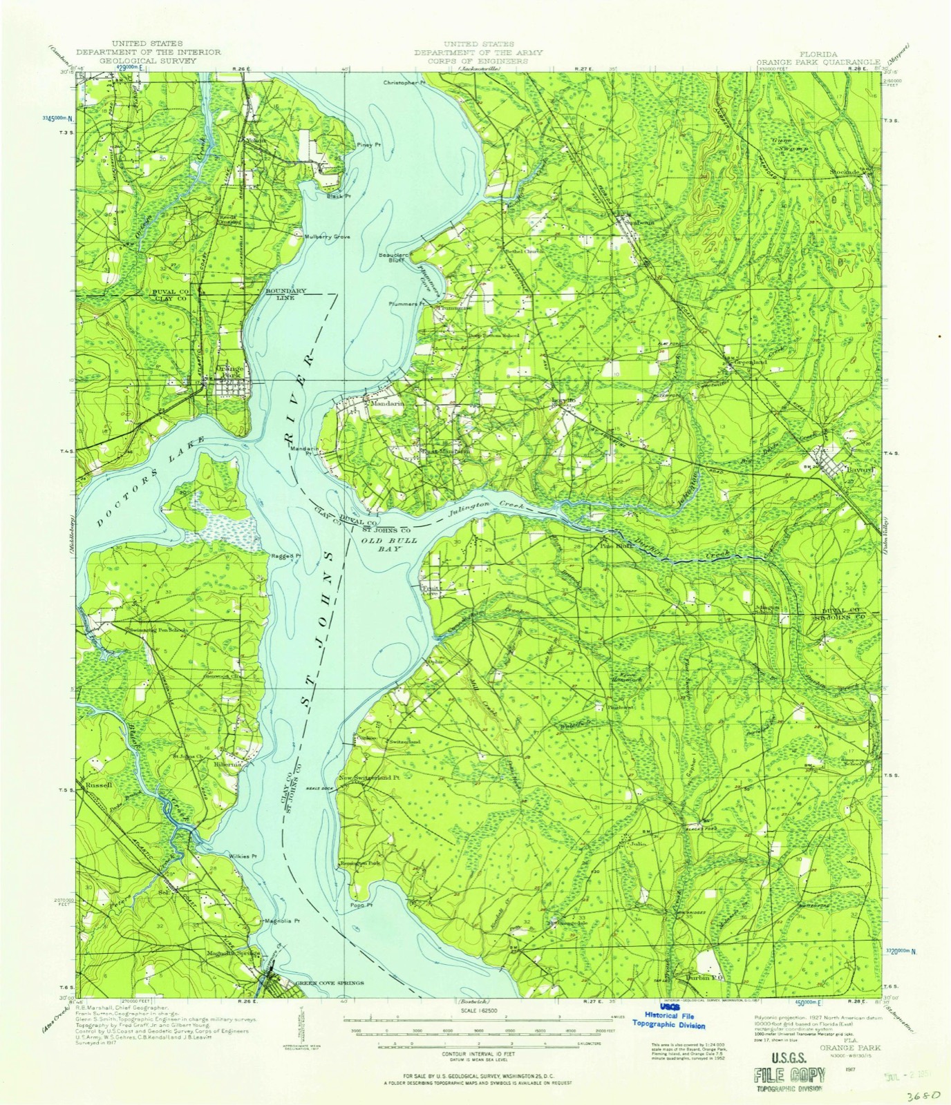 Topographic sheet of Beauclerc, surveyed 1917