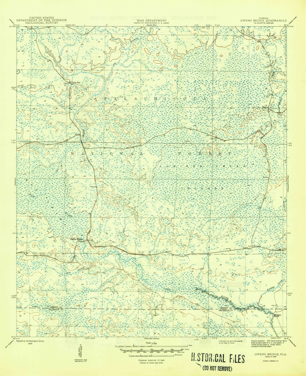 Topographic sheet of Twin Pole, surveyed 1946