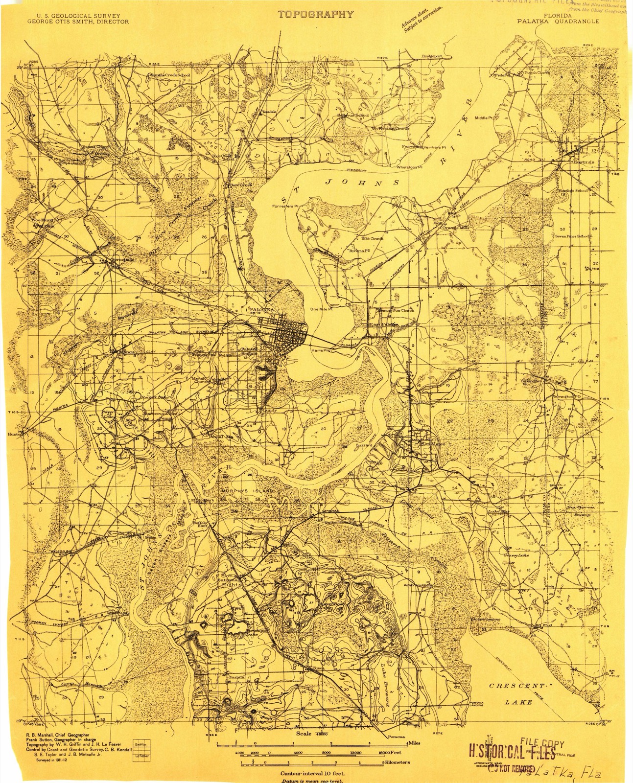 Topographic sheet of Grandview, surveyed 1912