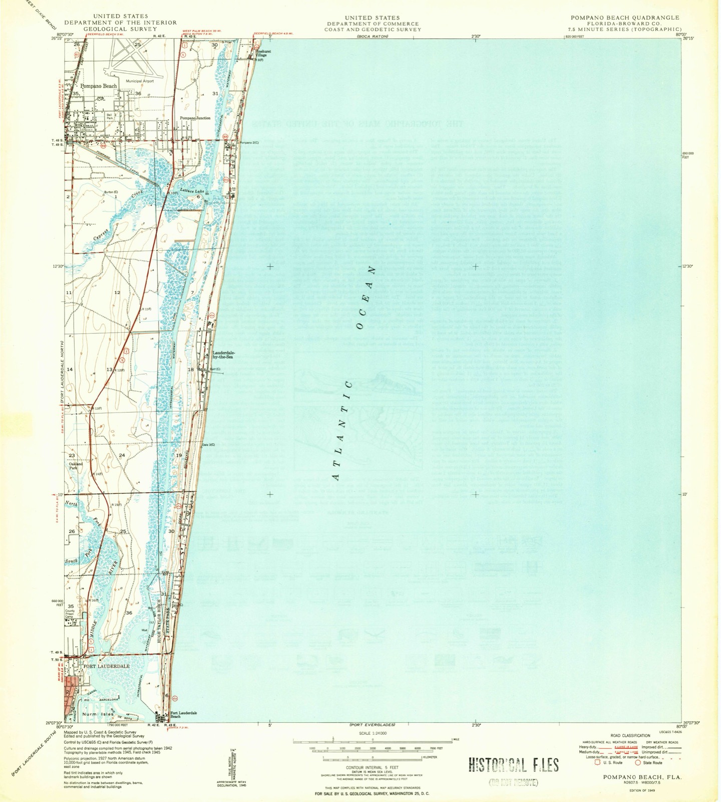Topographic sheet of Cypress Harbor, surveyed 1949