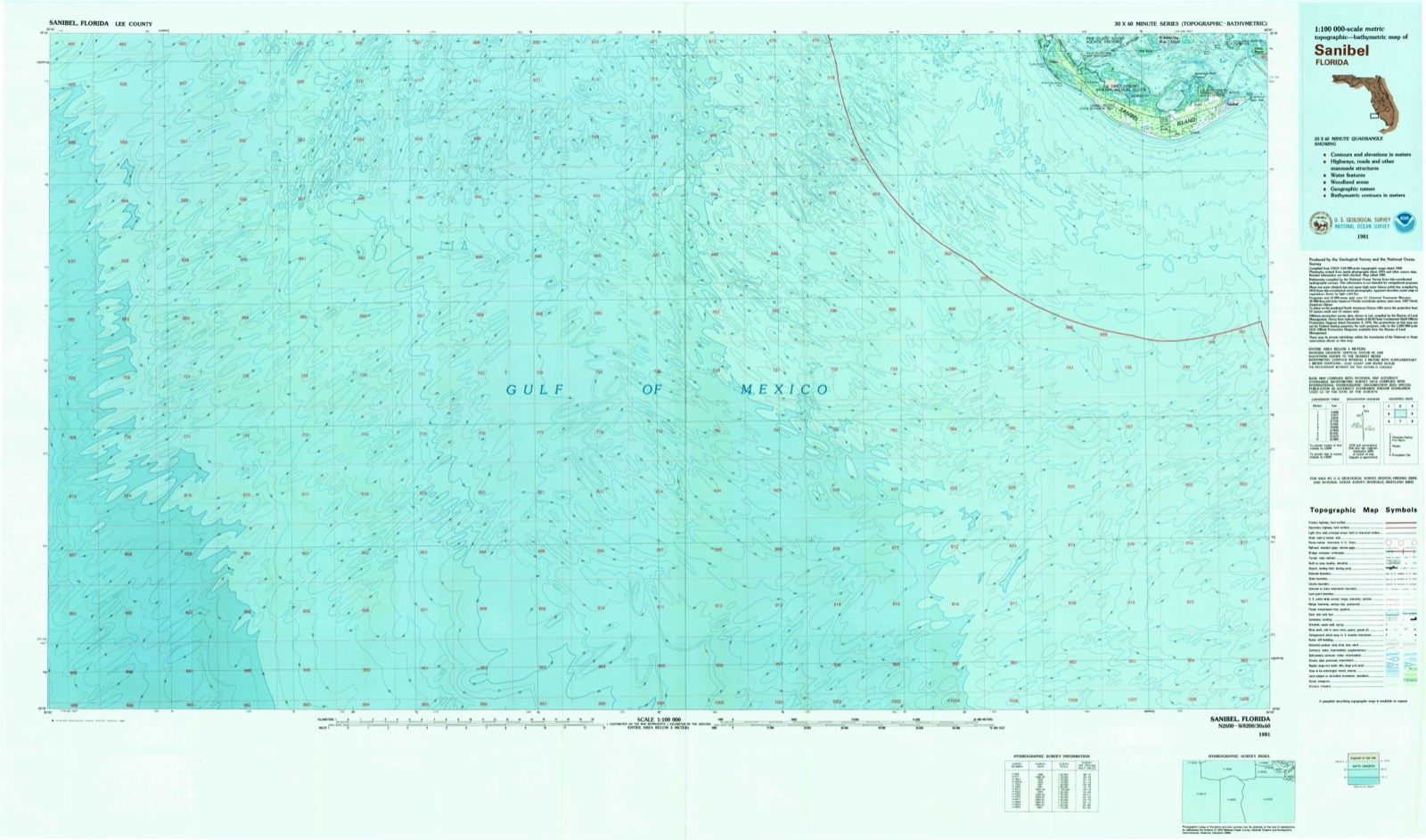 Topographic sheet of Ybel, surveyed 1981