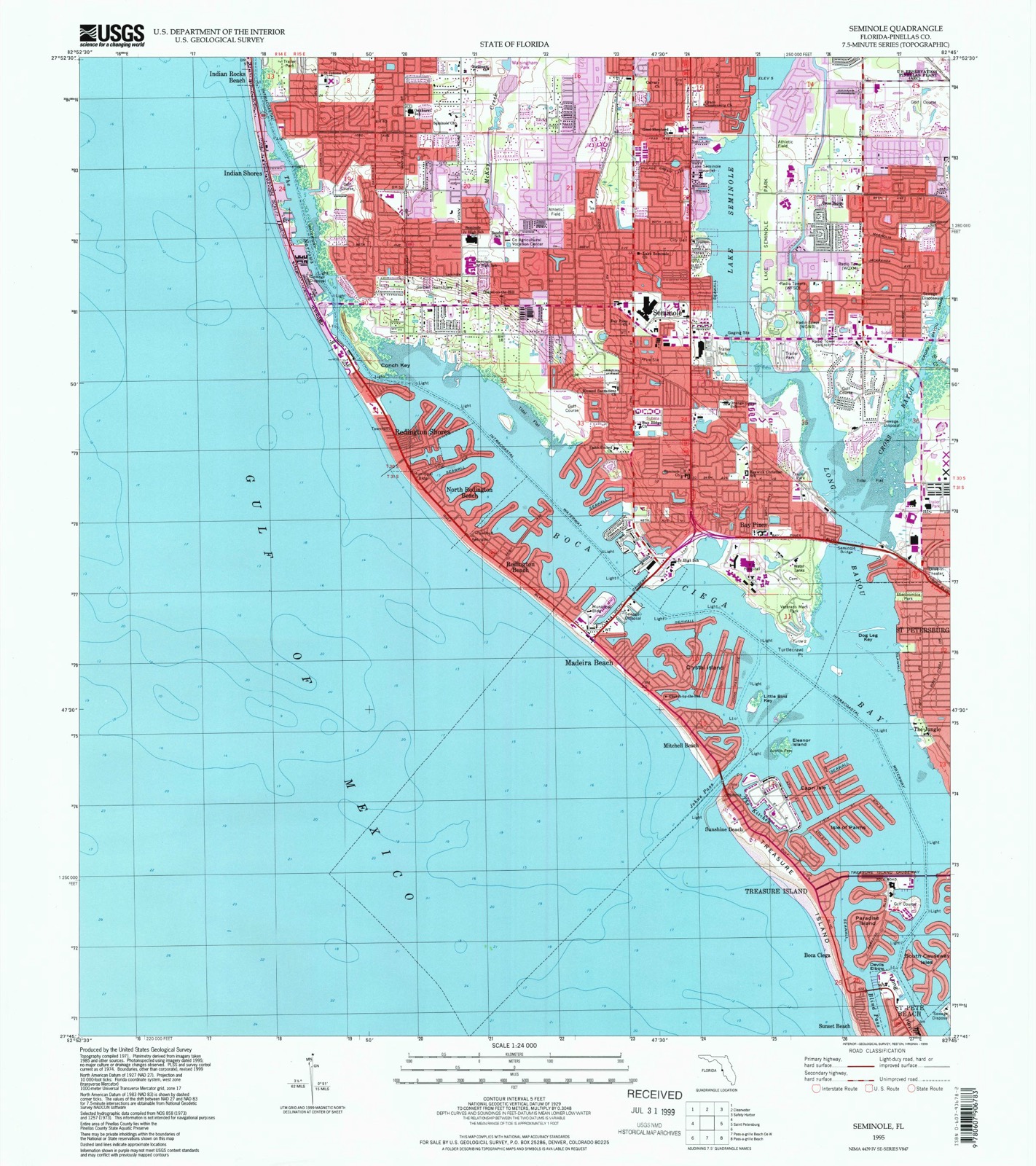 Topographic sheet of Sunset Beach, surveyed 1995