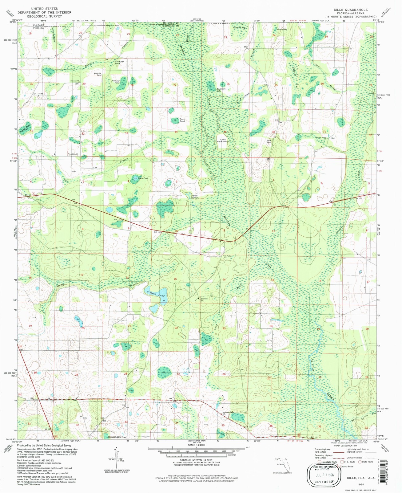 Topographic sheet of Oktahatko (historical), surveyed 1994