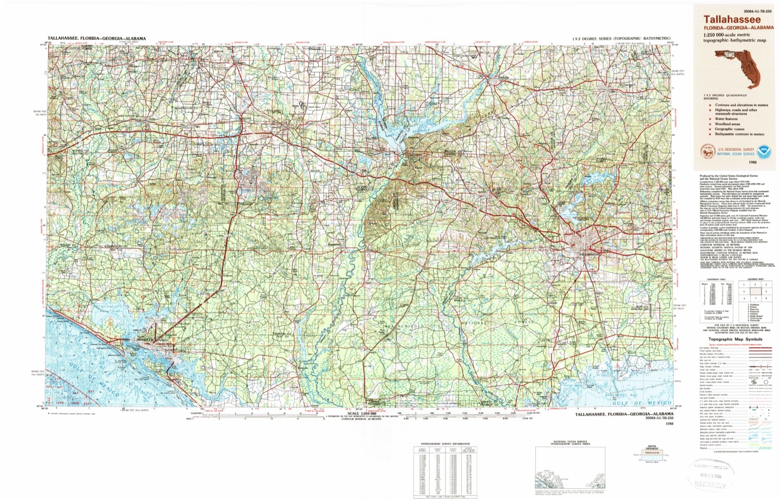 Topographic sheet of Kinard, surveyed 1988