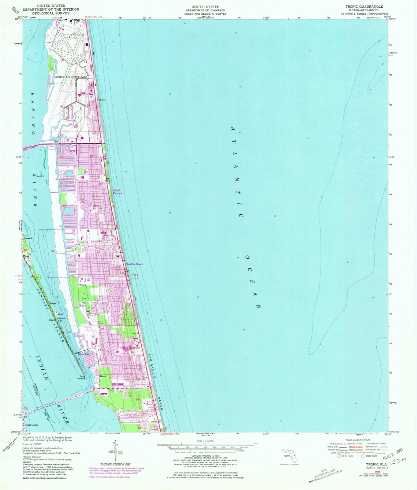 Topographic sheet of Tropic, surveyed 1949